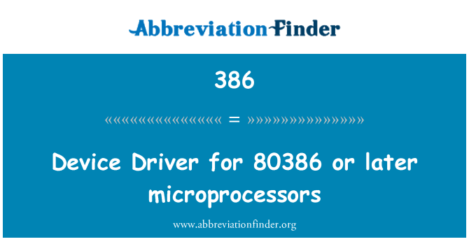 386: Device Driver a 80386 vagy újabb processzor