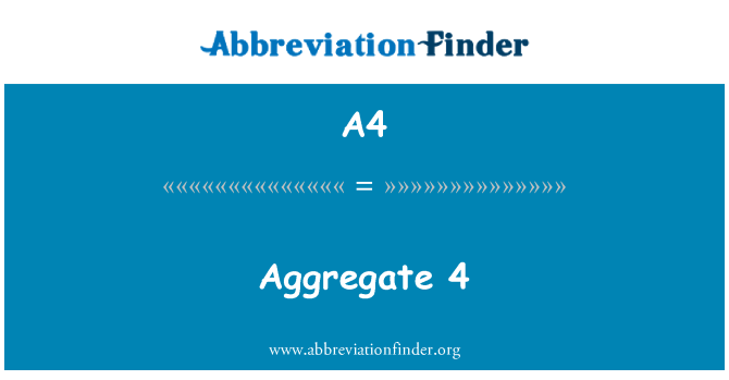 A4: 4 aggregazione