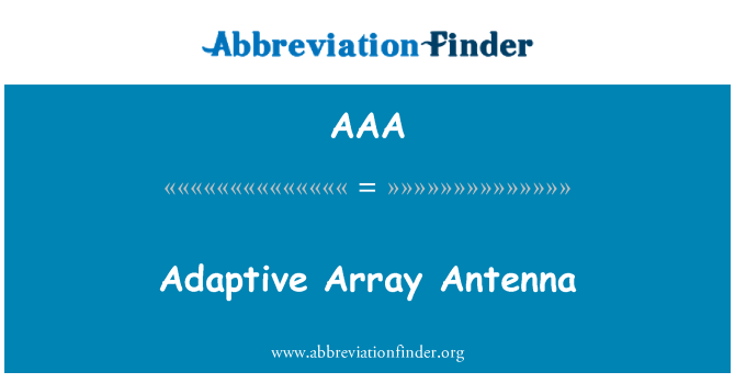 AAA: Array adattiva Antenna