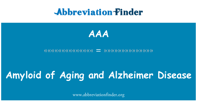 AAA: Amyloid ta-Aging u marda huma