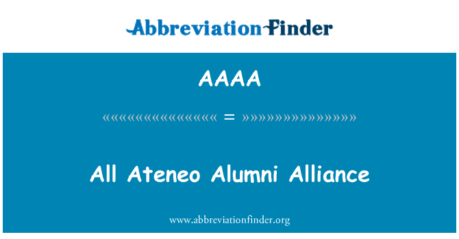 AAAA: Tất cả Ateneo cựu sinh viên liên minh