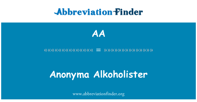 AA: 無名動脈 Alkoholister