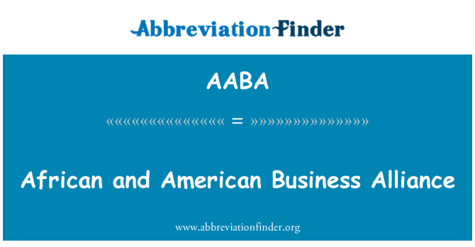 AABA: Alyans Afriken e Ameriken biznis