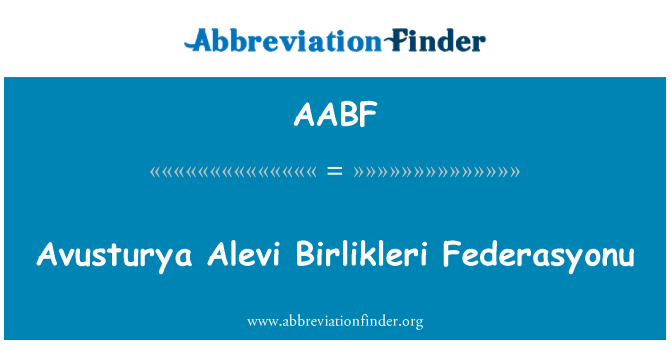 AABF: Avusturya Aleviten Birlikleri Federasyonu