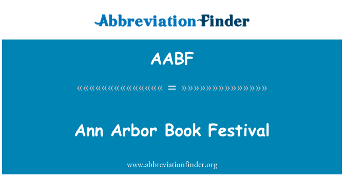 AABF: Ann Arbor knihy Festival