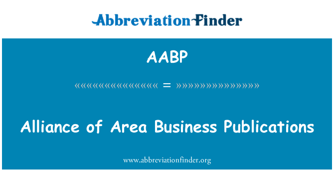 AABP: Alliance of Area Business Publications