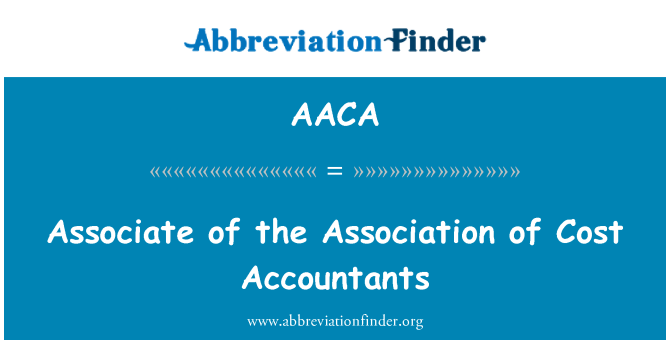 AACA: Associé de l'Association des comptables de coût