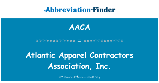 AACA: Atlantic Vêtements Entrepreneurs asosyasyon, Inc.