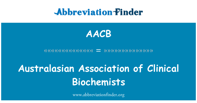 AACB: Australské asociace klinických biochemiků