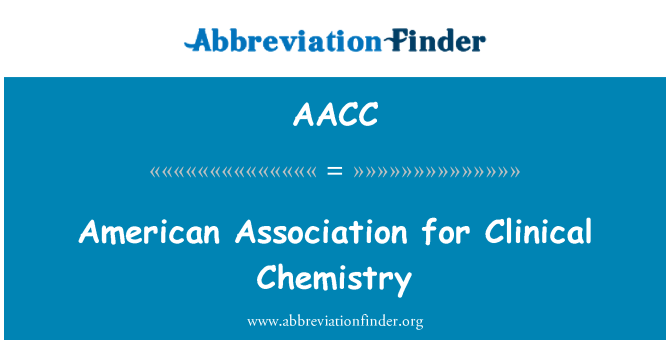 AACC: American Association for kimia klinis