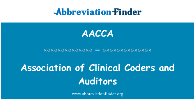 AACCA: Association of Clinical Coders and Auditors