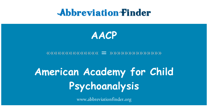 AACP: Acadèmia Americana de Psicoanàlisi infantil