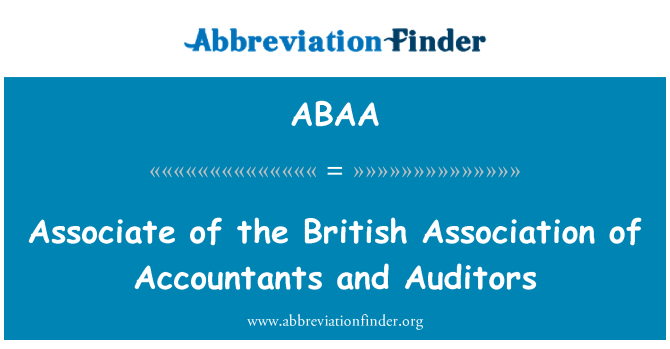 ABAA: Medarbeider av British Association av regnskapsførere og revisorer