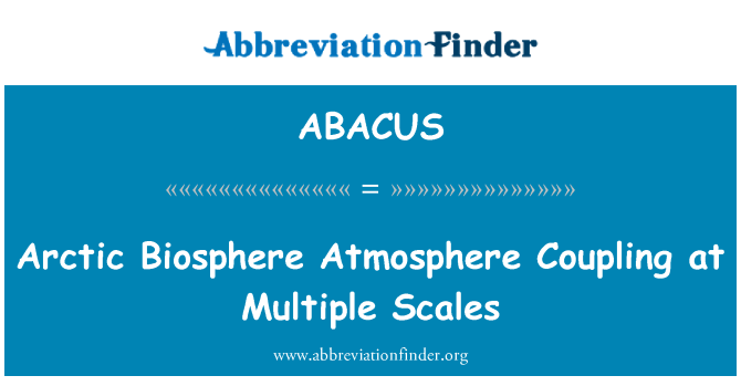 ABACUS: Biosphère l' Accouplement atmosfè nan balans miltip