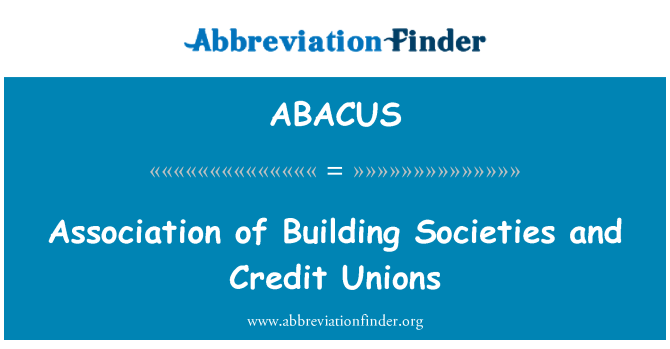ABACUS: Asosyasyon de Construction sosyete Et kès kredi