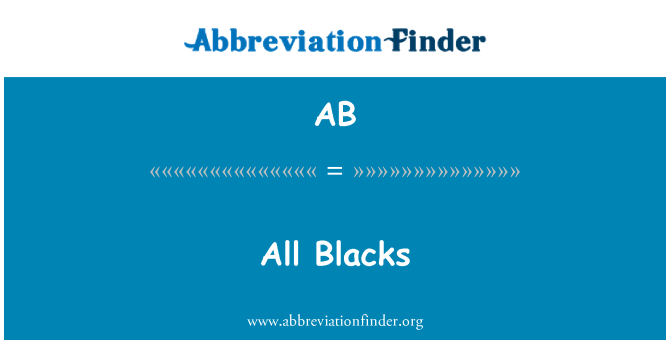 AB: Tout Noirs