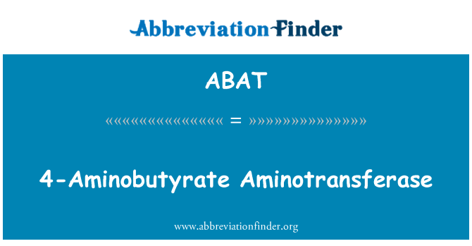 ABAT: 4-Aminobutyrate aminotransferaza