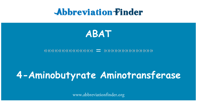 ABAT: 4-Aminobutyrate aminotransferaasiarvojen