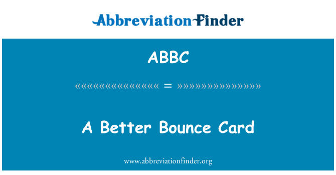 ABBC: Karta Bounce aħjar