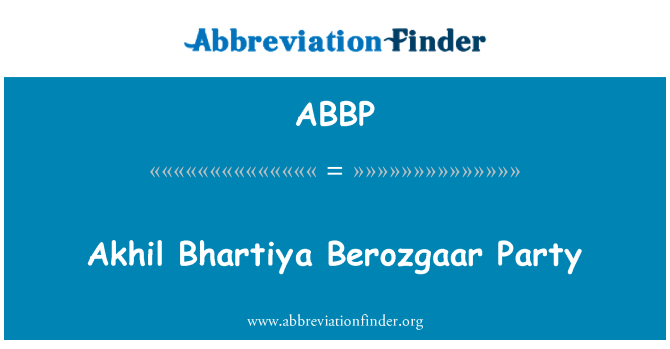 ABBP: Evgeniya Bhartiya Berozgaar strana