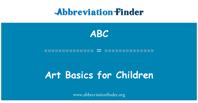 ABC: יסודות אומנות לילדים