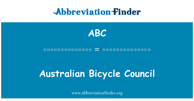 ABC: Australian Bicycle Council