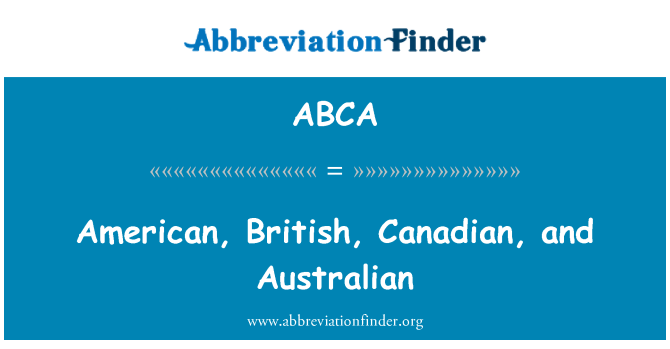 ABCA: Amerických, britských, kanadských a australských