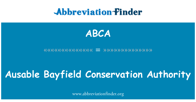 ABCA: Ausable Bayfield kaitse asutuse