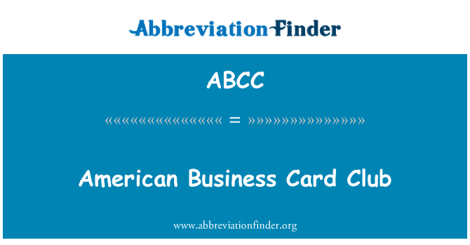 ABCC: Biljett Amerikan Club