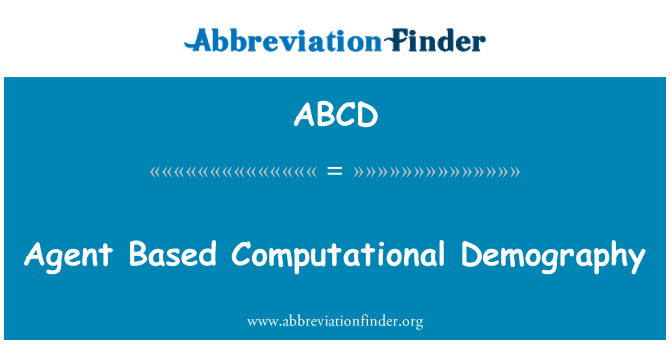 ABCD: وكيل على الديموغرافيا الحسابية