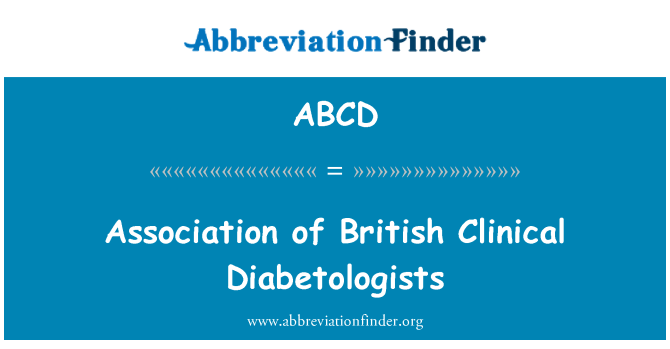 ABCD: Združenje British kliničnih Diabetologists