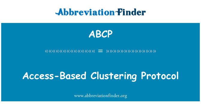 ABCP: Juurdepääs klastrite protokoll