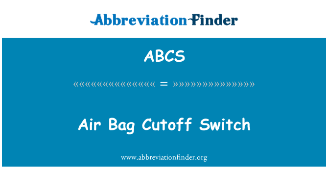 ABCS: Airbagy rozpojovačem