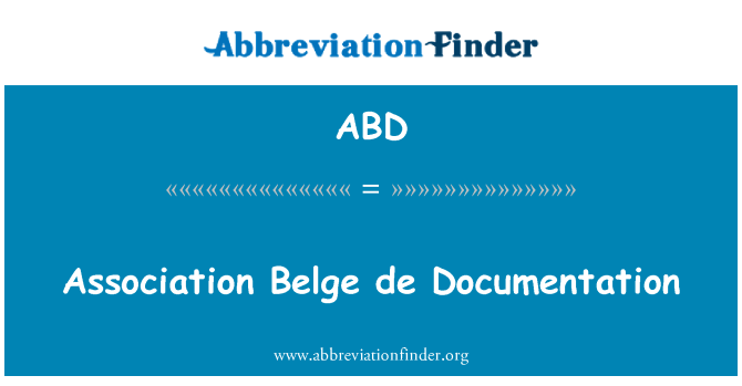 ABD: 協會比利時德文獻