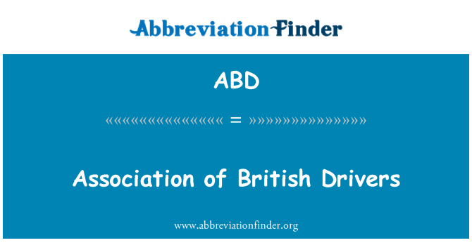 ABD: Asociace britských řidičů