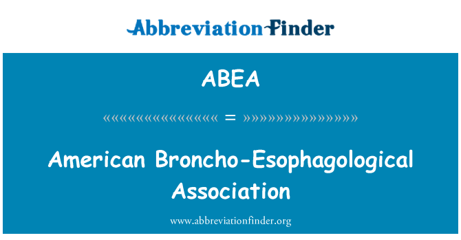 ABEA: Americká Broncho-Esophagological sdružení
