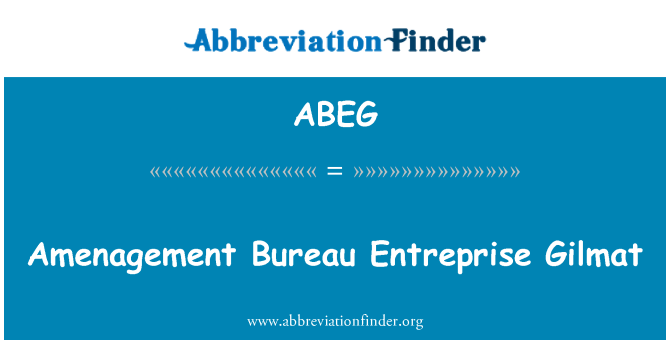 ABEG: Amenagement Biro Entreprise Gilmat