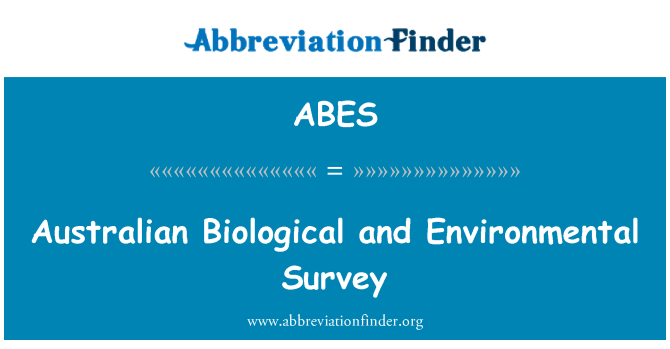 ABES: オーストラリアの生物的および環境の調査