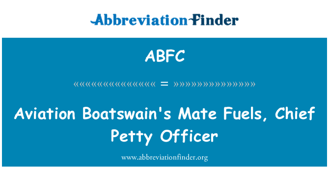 ABFC: 航空水手伴侣燃料，军士长