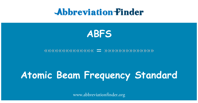 ABFS: Atomic fény frekvencia Standard
