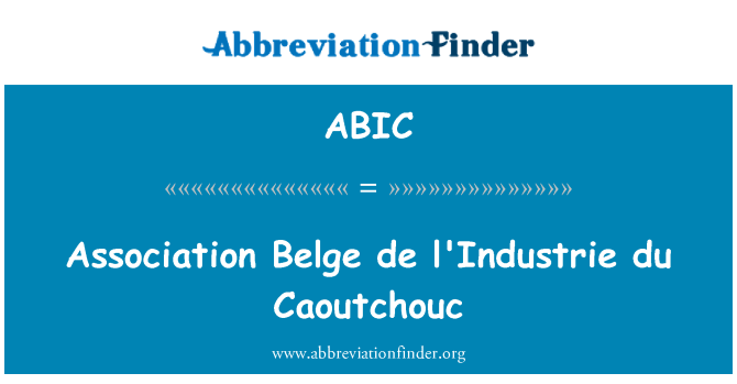 ABIC: 协会比利时 de 巴特那杜天然橡胶