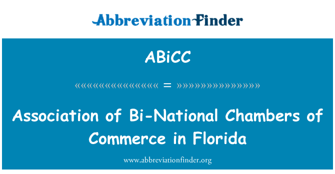 ABiCC: Associazione di Bi-nazionale camere di commercio in Florida