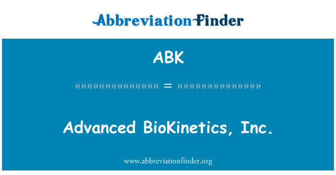 ABK: Rozšířené BioKinetics, Inc.