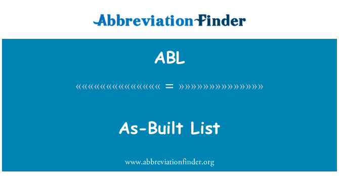 ABL: Là xây dựng danh sách