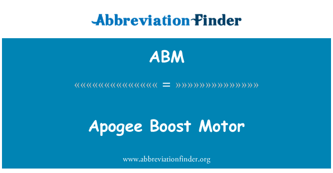 ABM: Apogée remonte motè
