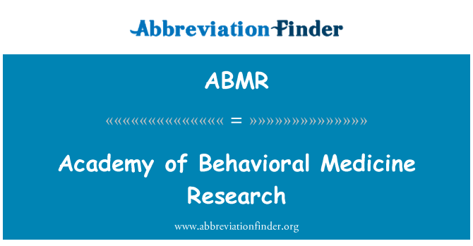 ABMR: تحقیقات آکادمی طب رفتاری