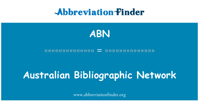 ABN: רשת ביבליוגרפיים אוסטרלי