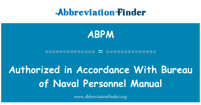 ABPM: Otorize selon biwo de baz Naval pèsonèl Manuel