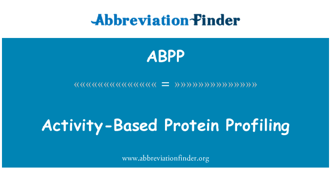 ABPP: Profil Protein berasaskan aktiviti