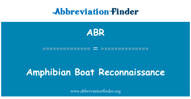 ABR: Anfibi kannòt rekonesans